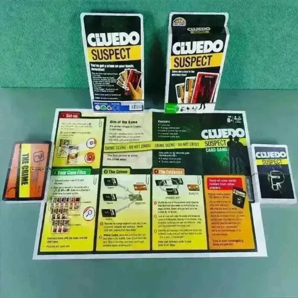 Exiting Cluedo Suspect Childrens Playing Cards Game