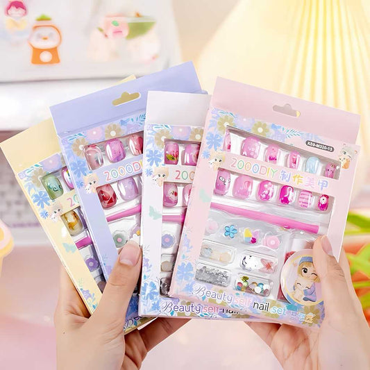 Fashionable Colorful Nail Sticker Set for Kids