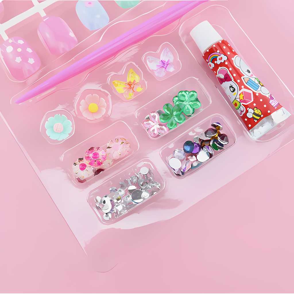 Fashionable Colorful Nail Sticker Set for Kids