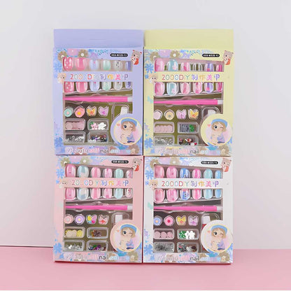 Fashionable Colorful Nail Sticker Set for Kids