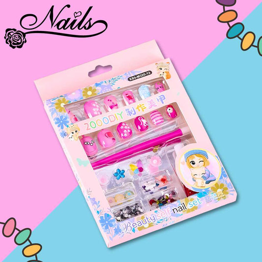 Fashionable Colorful Nail Sticker Set for Kids