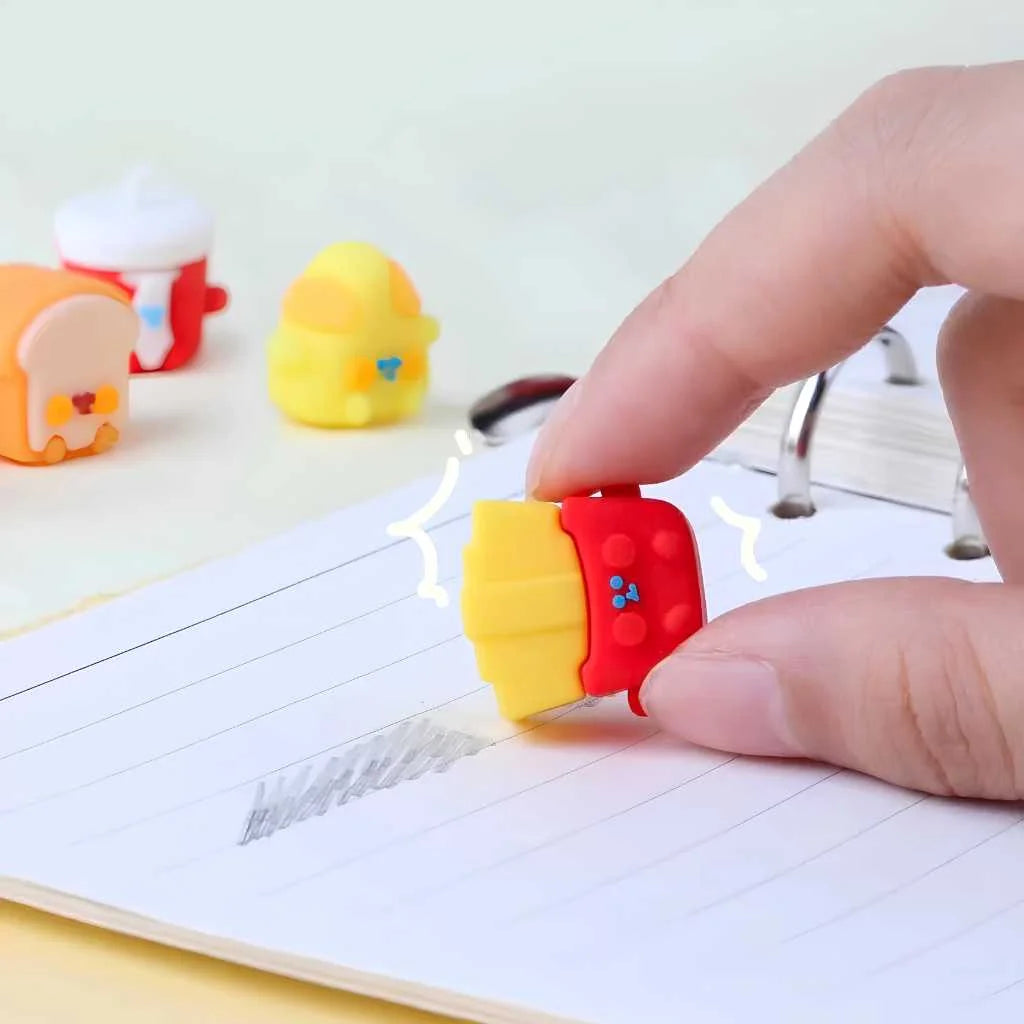 Fast Food Eraser Set - 12pc Cute Kawaii Erasers | DODKart