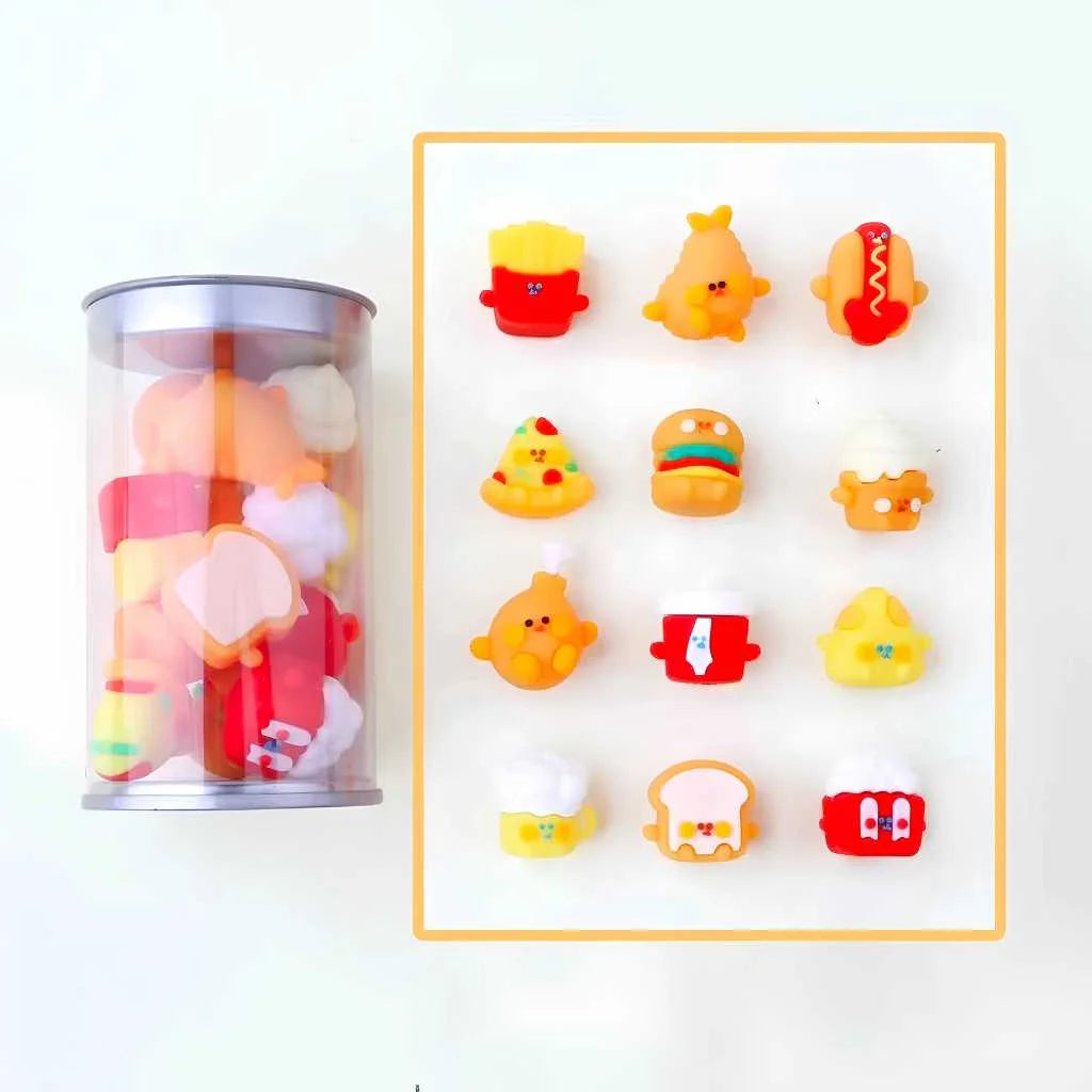 Fast Food Eraser Set - 12pc Cute Kawaii Erasers | DODKart