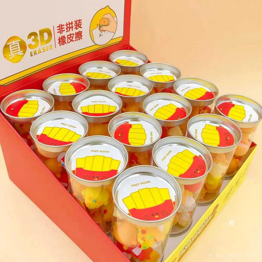 Fast Food Eraser Set - 12pc Cute Kawaii Erasers | DODKart