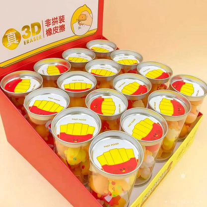 Fast Food Eraser Set - 12pc Cute Kawaii Erasers | DODKart