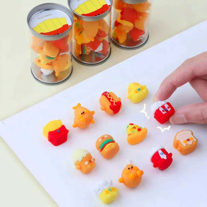 Fast Food Eraser Set - 12pc Cute Kawaii Erasers | DODKart
