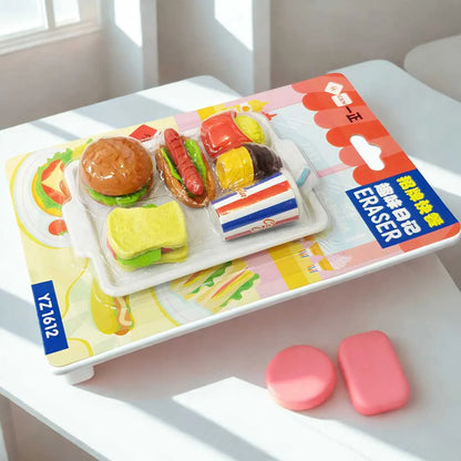 Fast Food Mini 3D Eraser Set - Cute Kawaii Erasers | DODKart