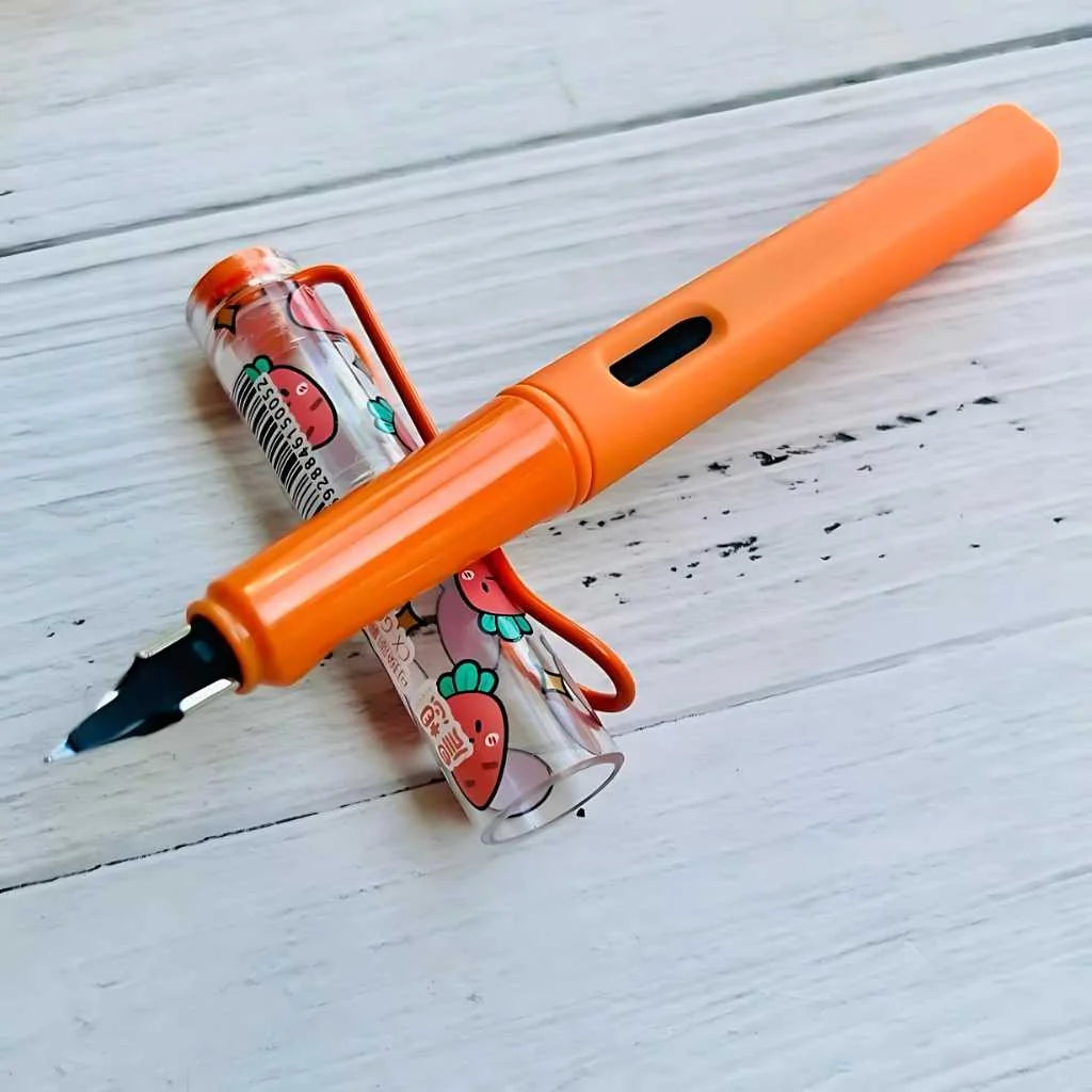Fountain Pen Set with Cute Ink Eraser For Kids