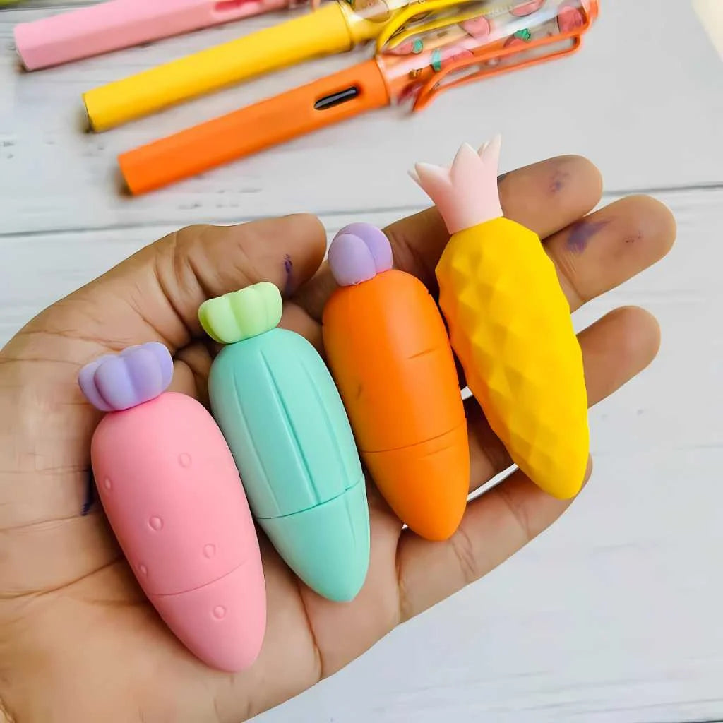 Fountain Pen Set with Cute Ink Eraser For Kids