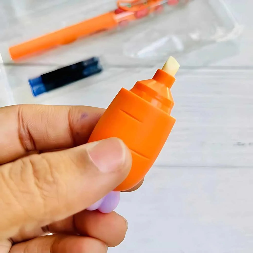 Fountain Pen Set with Cute Ink Eraser For Kids