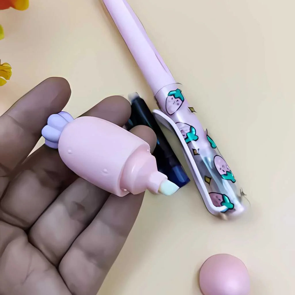 Fountain Pen Set with Cute Ink Eraser For Kids