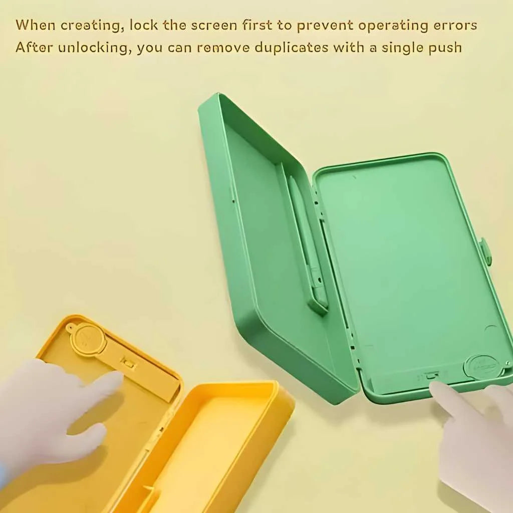 Frozen Pencil Box with LCD Drawing Tablet