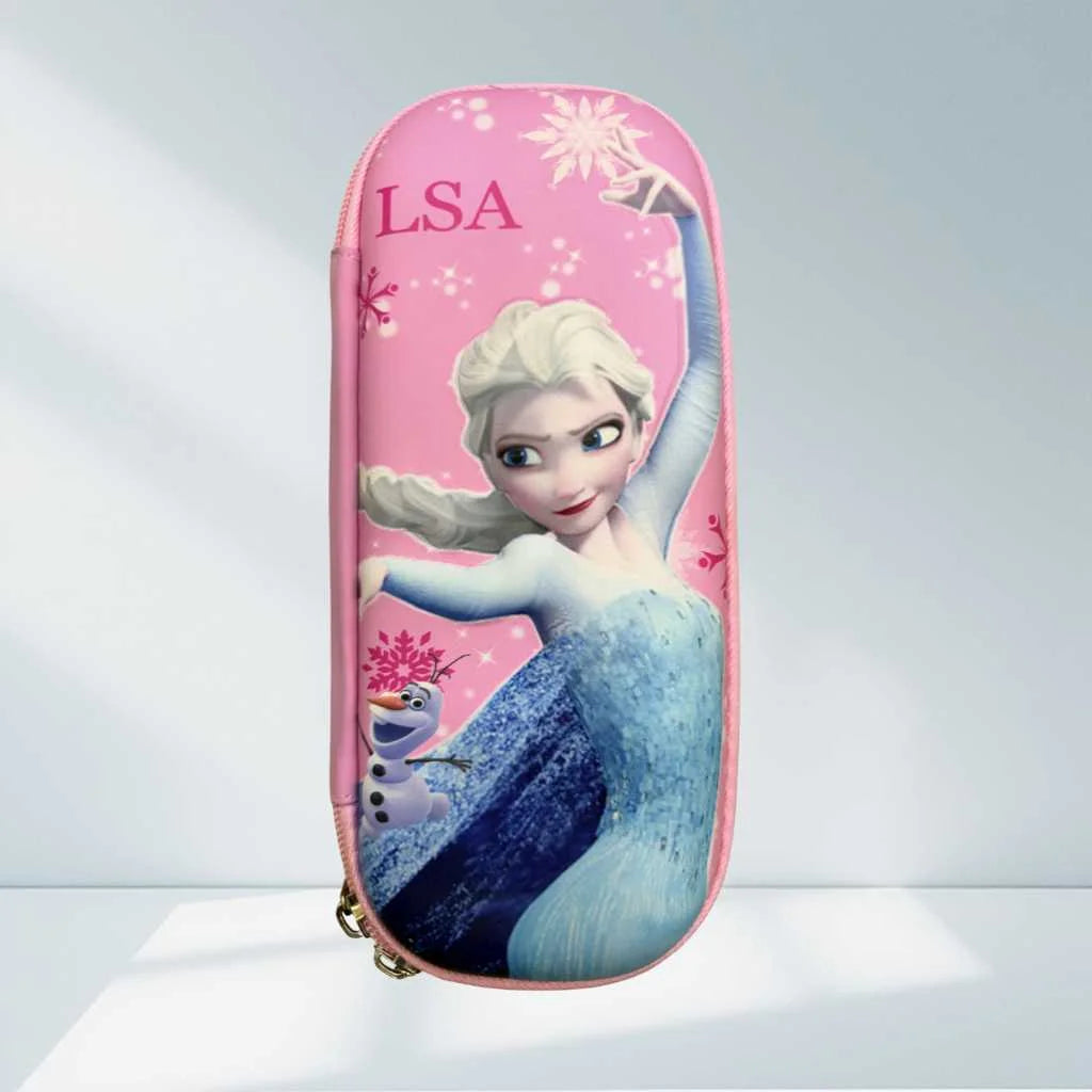 Frozen Pencil Case | Durable Hard Shell Magical Stationery for Girls