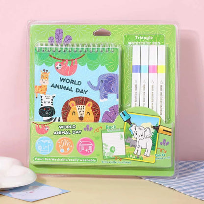 Fun and Creative 4-Color Water Colour Kit for Kids