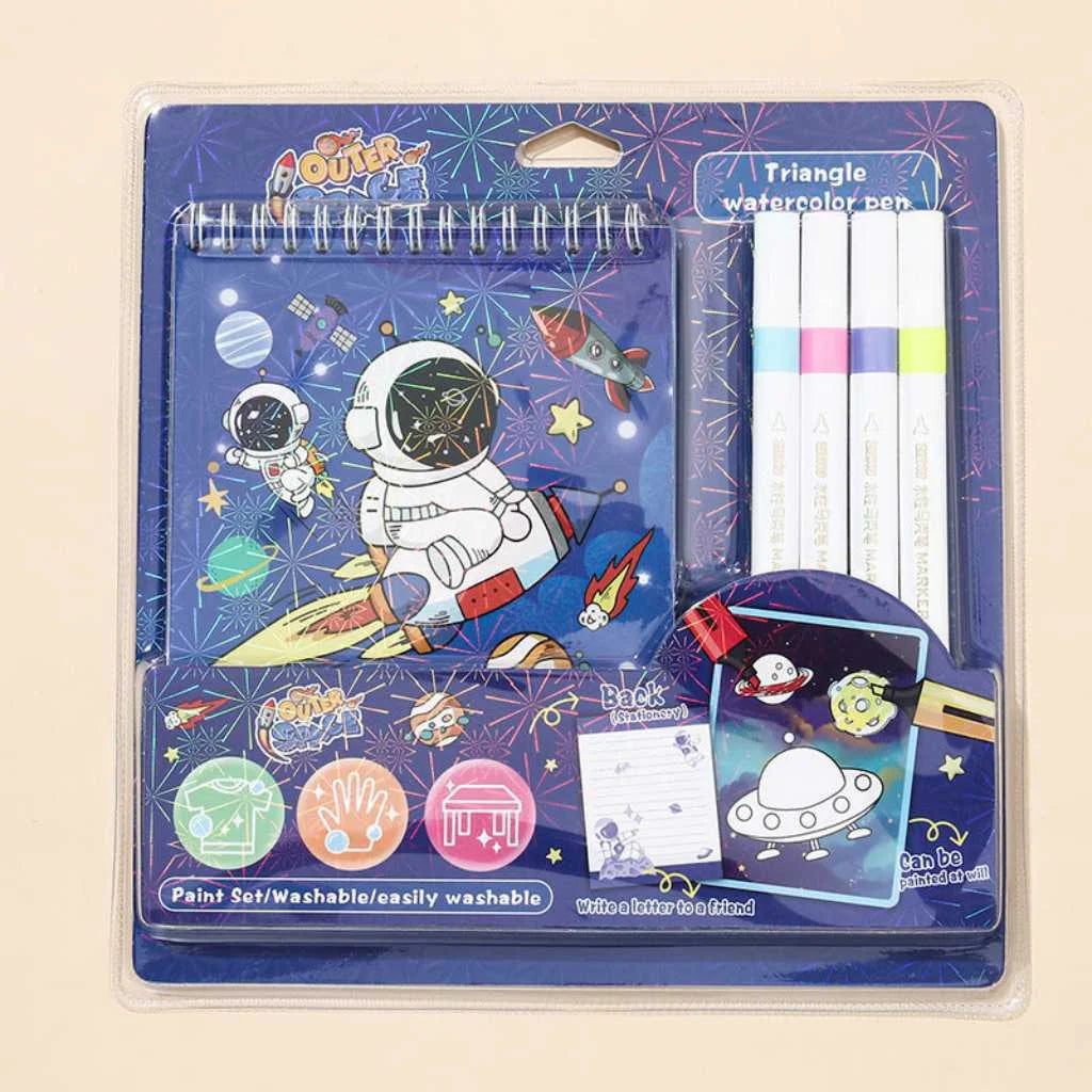 Fun and Creative 4-Color Water Colour Kit for Kids