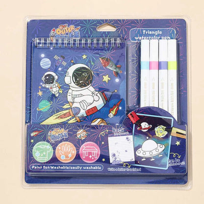 Fun and Creative 4-Color Water Colour Kit for Kids