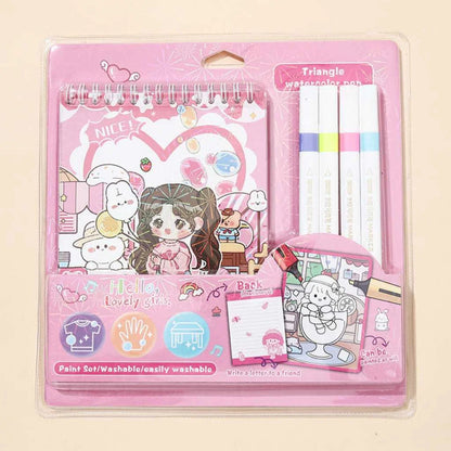 Fun and Creative 4-Color Water Colour Kit for Kids