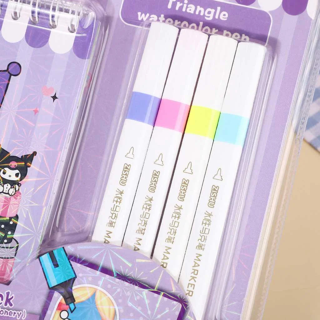 Fun and Creative 4-Color Water Colour Kit for Kids