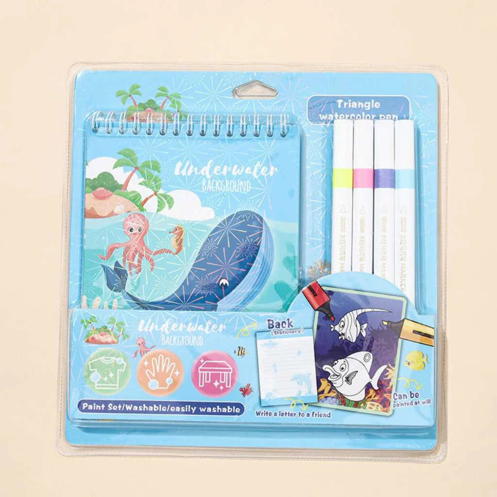 Fun and Creative 4-Color Water Colour Kit for Kids