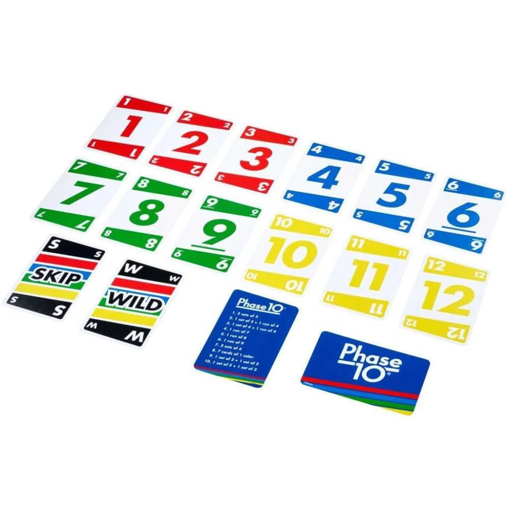 Fun Challenging Phase 10 Childrens Playing Cards