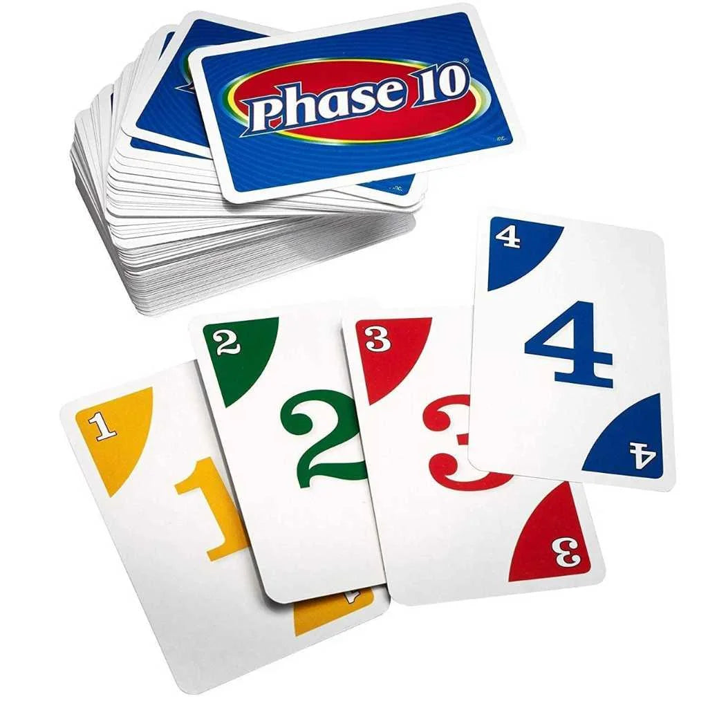 Fun Challenging Phase 10 Childrens Playing Cards