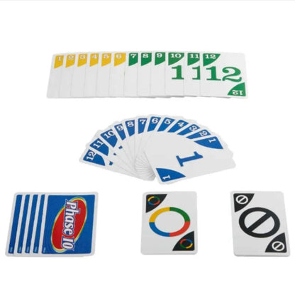 Fun Challenging Phase 10 Childrens Playing Cards