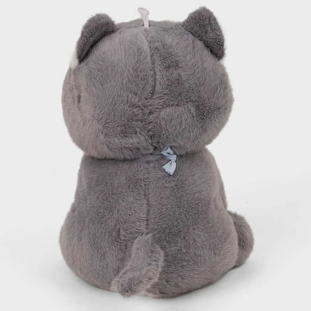 Grey Scarf Dog Plush Toy Premium 35cm Soft Toys