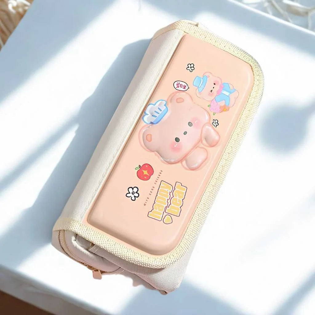Happy Bear Pencil Pouch for Kids by DODKart