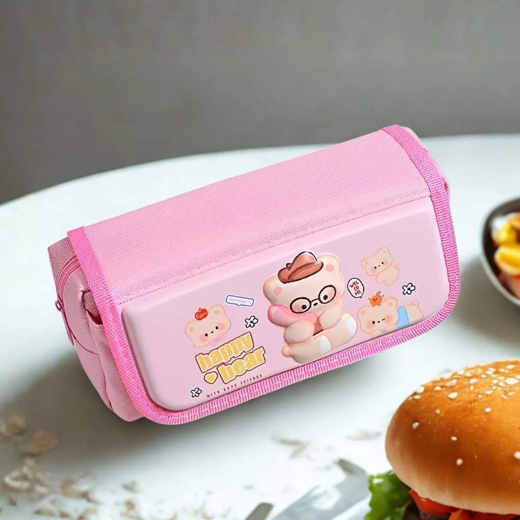 Happy Bear Pencil Pouch for Kids by DODKart