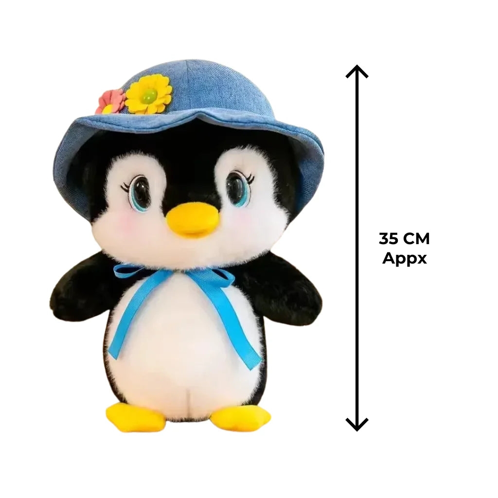 Hat-tastic Penguin Plush Toy Premium 35cm Soft Toys