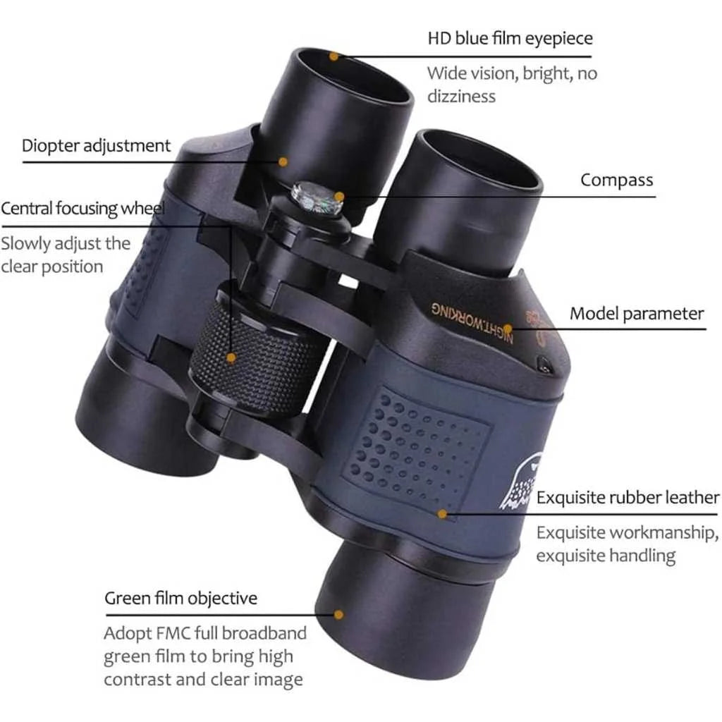 High Quality 60X60 Binoculars with Coated Optics
