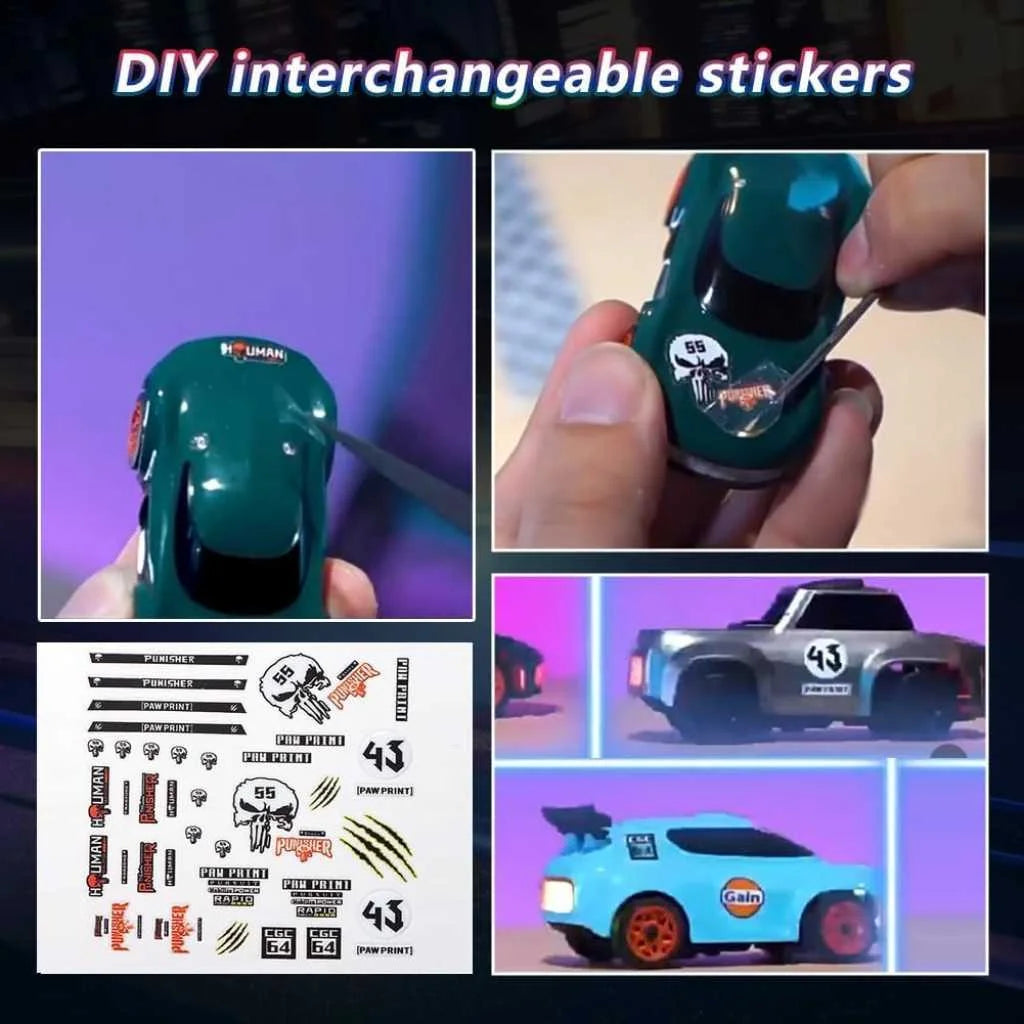 High Speed 1:64 RC Drift Cars with 4 Wheel Drive