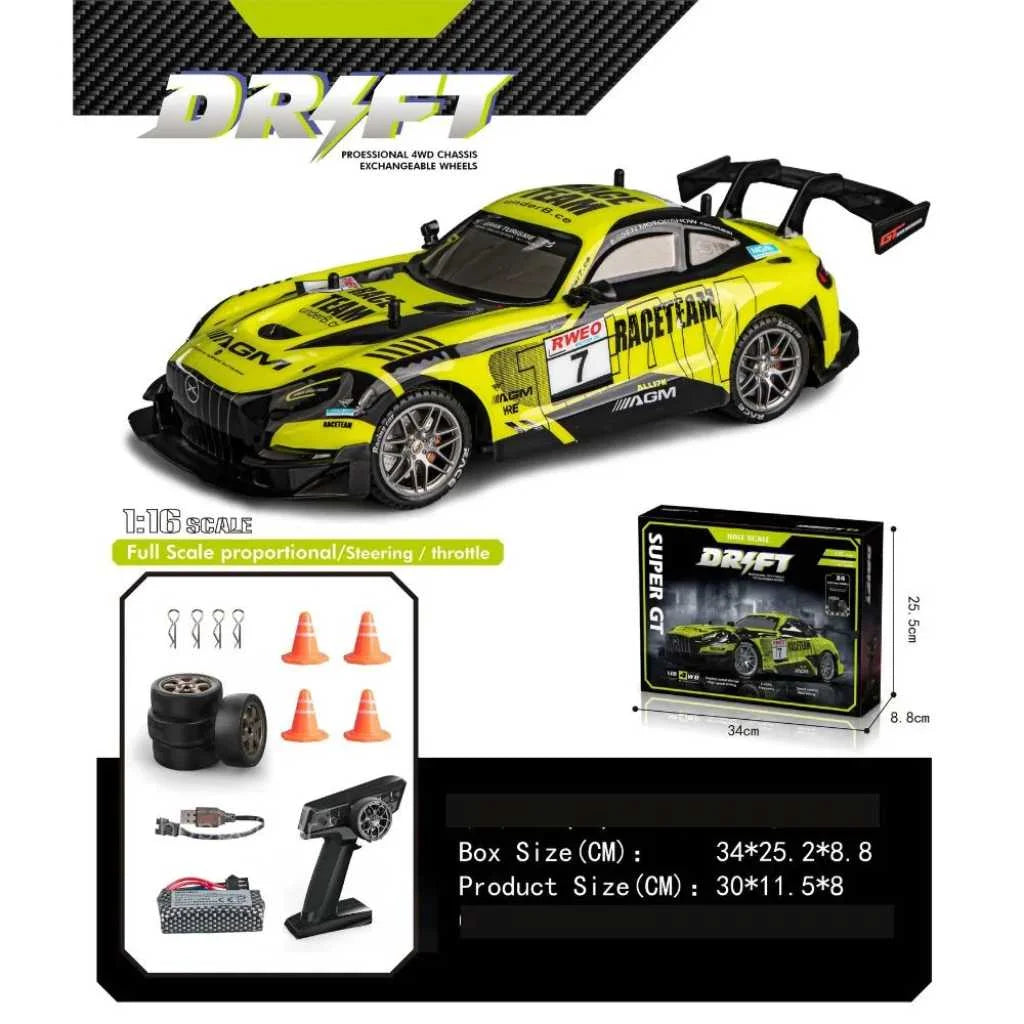 High-Speed Remote Control Drift Cars with LED Lights