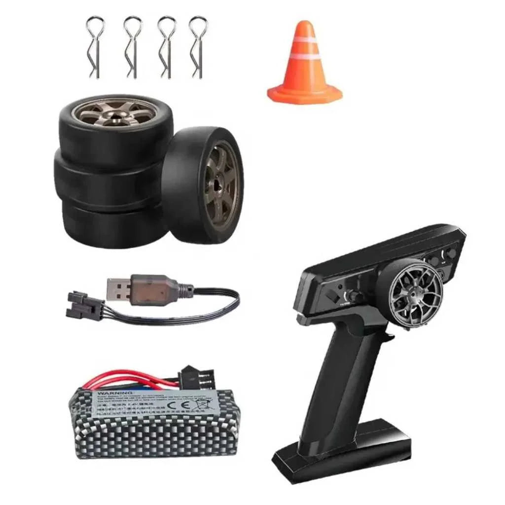 High-Speed Remote Control Drift Cars with LED Lights
