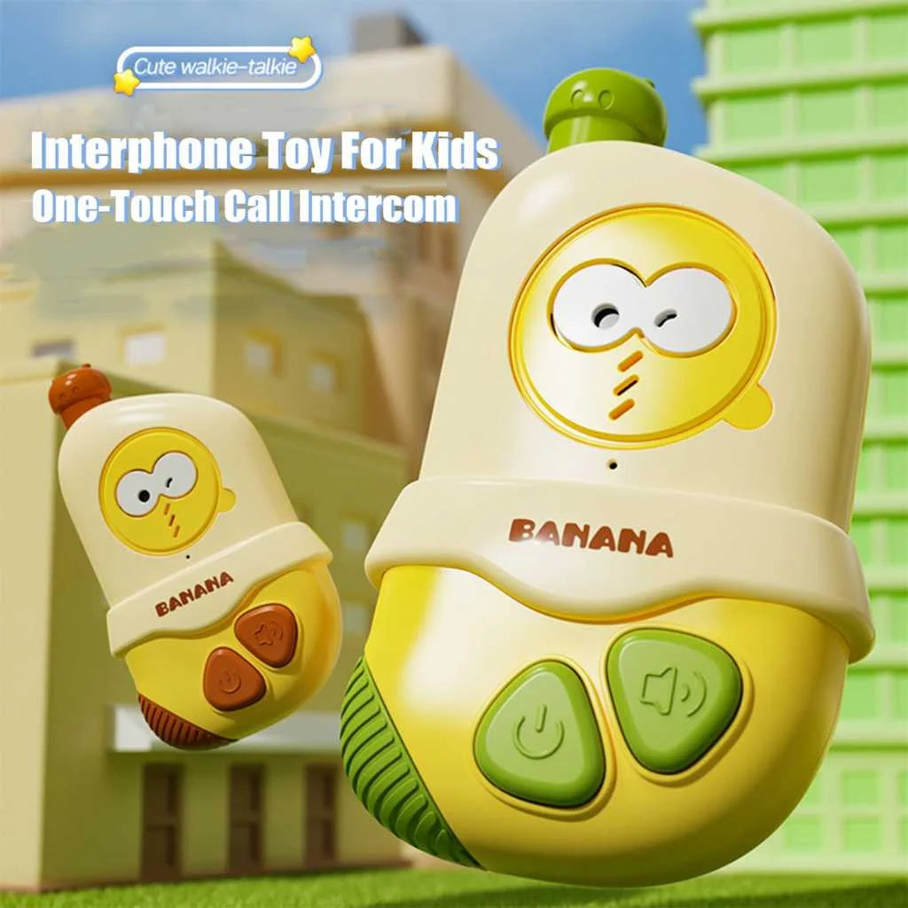 Cute Cartoon Banana Kids Walkie Talkie 300M Range