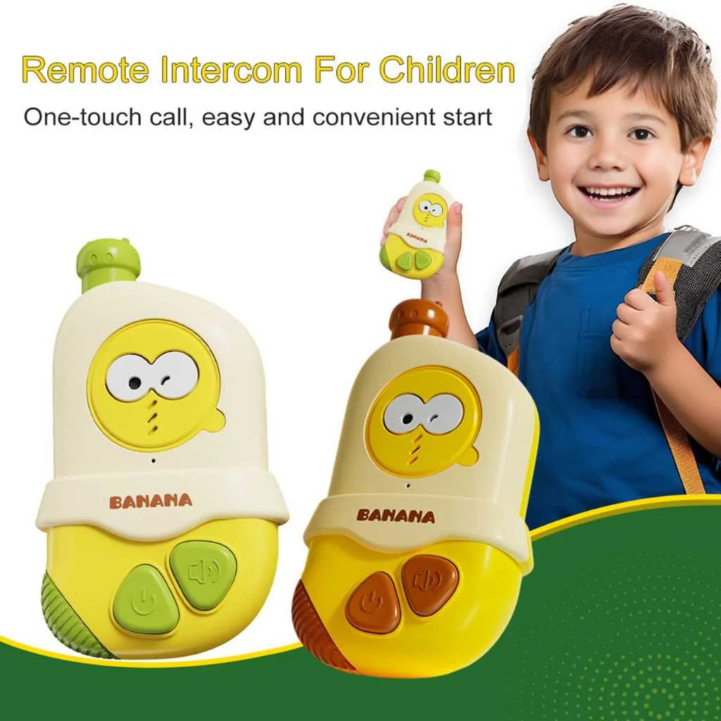 Cute Cartoon Banana Kids Walkie Talkie 300M Range
