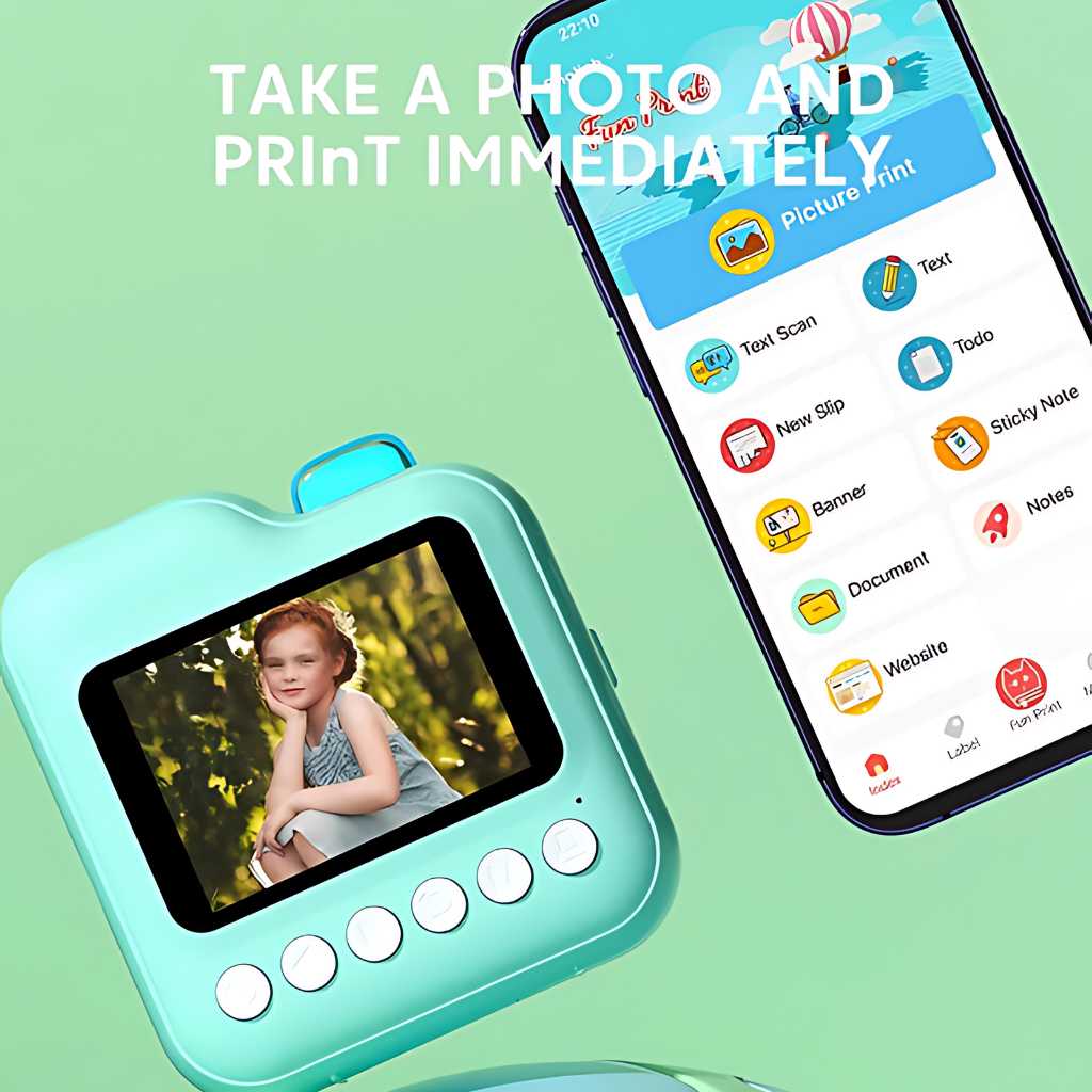 instant thermal print camera for kids