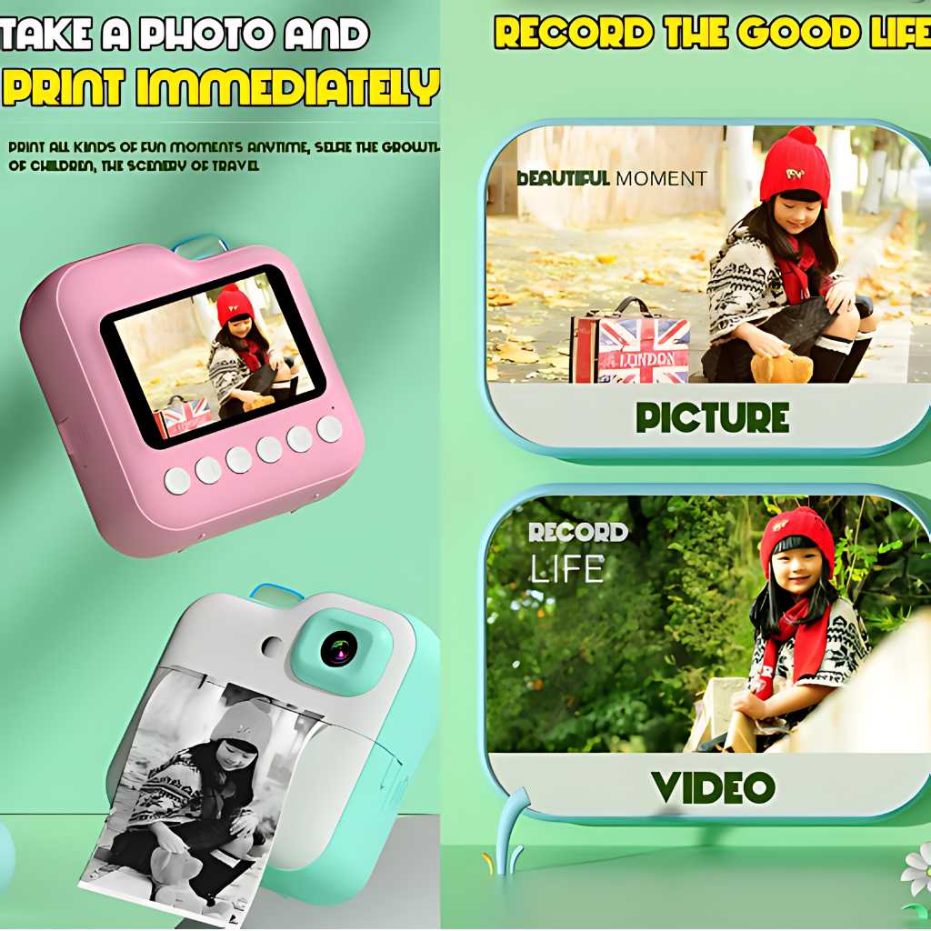 instant thermal print camera for kids