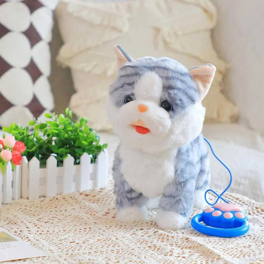 Interactive Cat Toy Realistic Walking and Singing Soft Toy