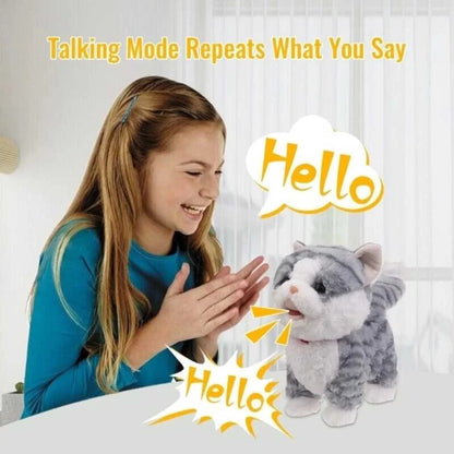 Interactive Cat Toy Realistic Walking and Singing Soft Toy