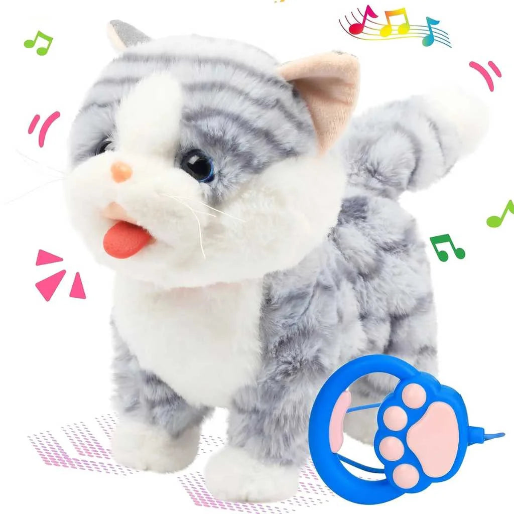 Interactive Cat Toy Realistic Walking and Singing Soft Toy