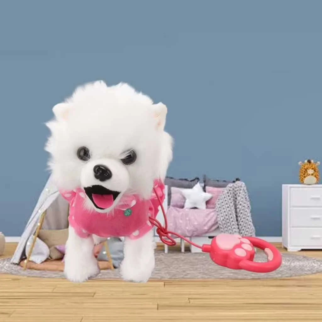 Interactive Plush Dog Walking and Barking Puppy Toy for Kids