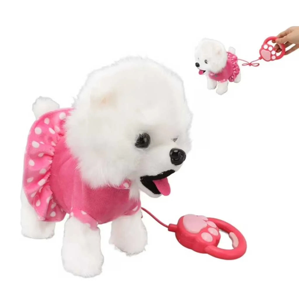 Interactive Plush Dog Walking and Barking Puppy Toy for Kids
