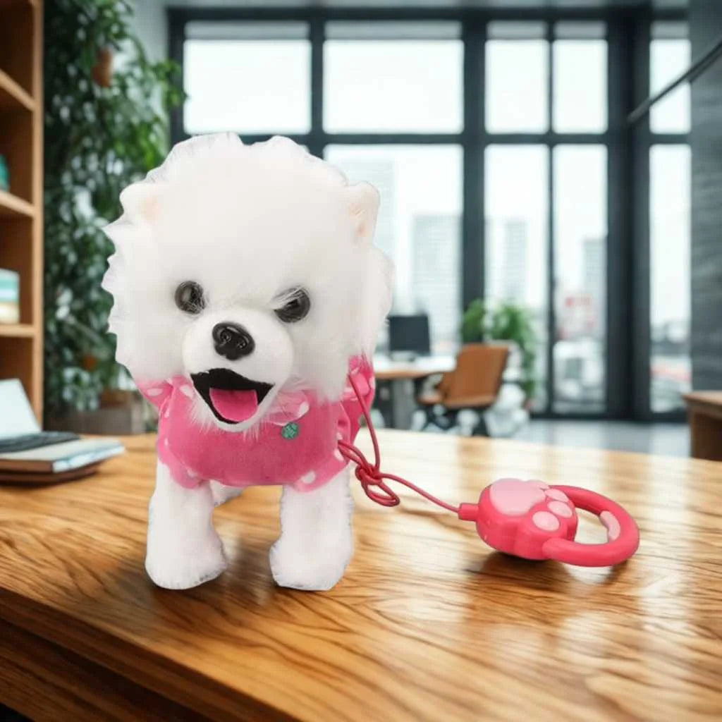 Interactive Plush Dog Walking and Barking Puppy Toy for Kids