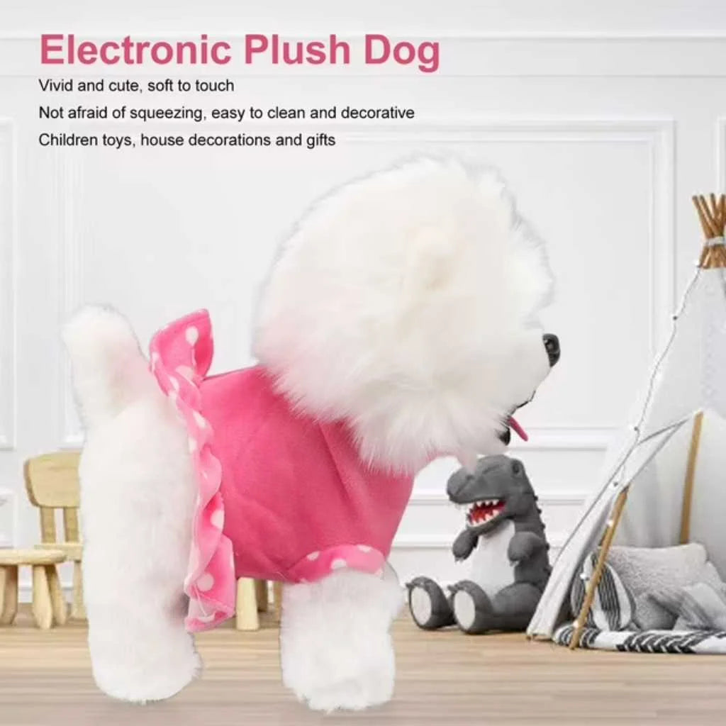 Interactive Plush Dog Walking and Barking Puppy Toy for Kids