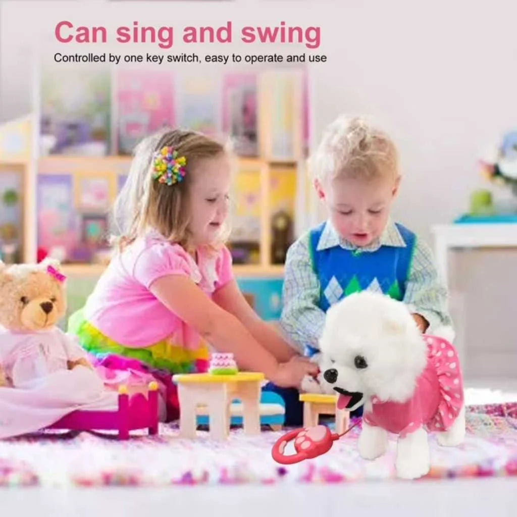 Interactive Plush Dog Walking and Barking Puppy Toy for Kids