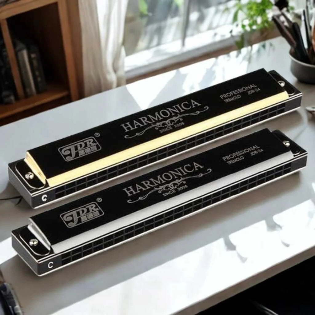 JDR Mouth Organ Harmonica with 24 Holes for Music Lovers
