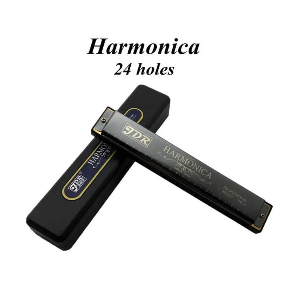 JDR Mouth Organ Harmonica with 24 Holes for Music Lovers