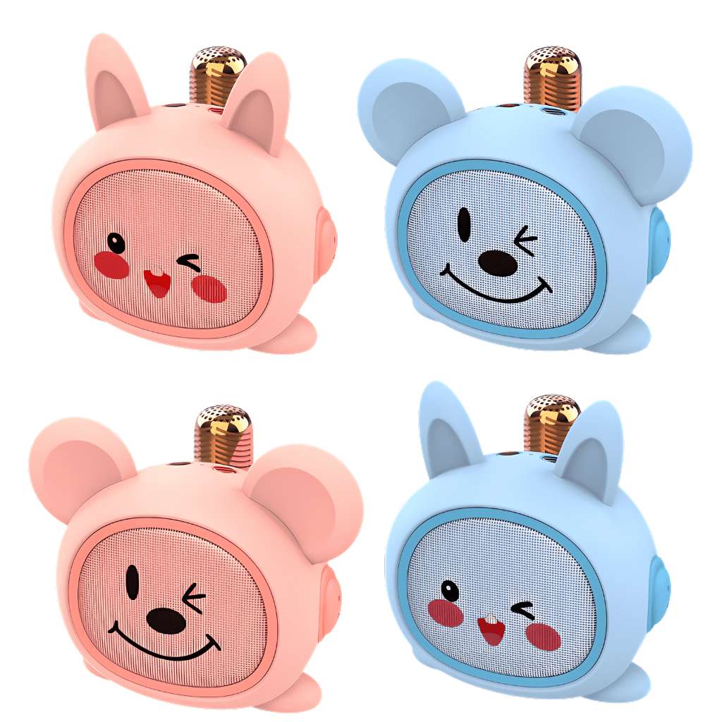 karaoke kid bluetooth speaker with mic cute and portable