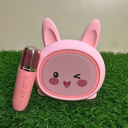 karaoke kid bluetooth speaker with mic cute and portable